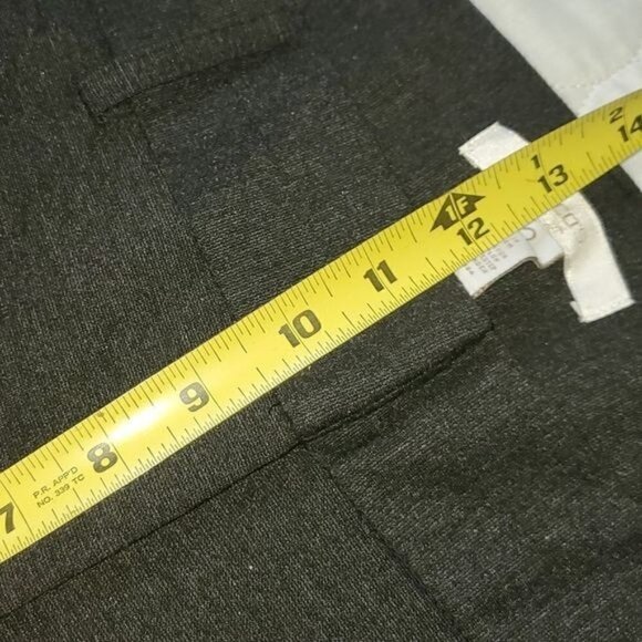 Chico's Dark Grey Dress Sz. 2 Short (16) Pants with Pockets - Picture 8 of 9